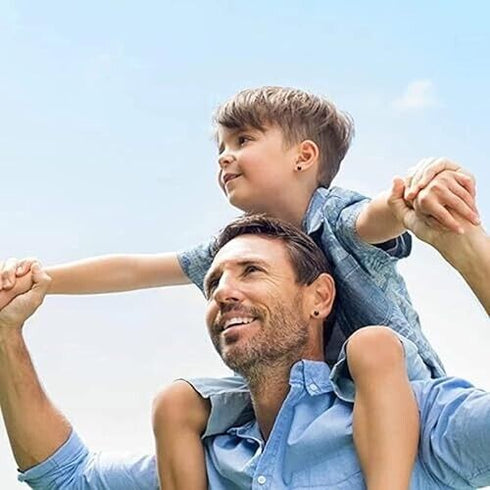 2 Pairs 316L Surgical-Steel Black & Silver Round CZ Men & Women Stud Earrings